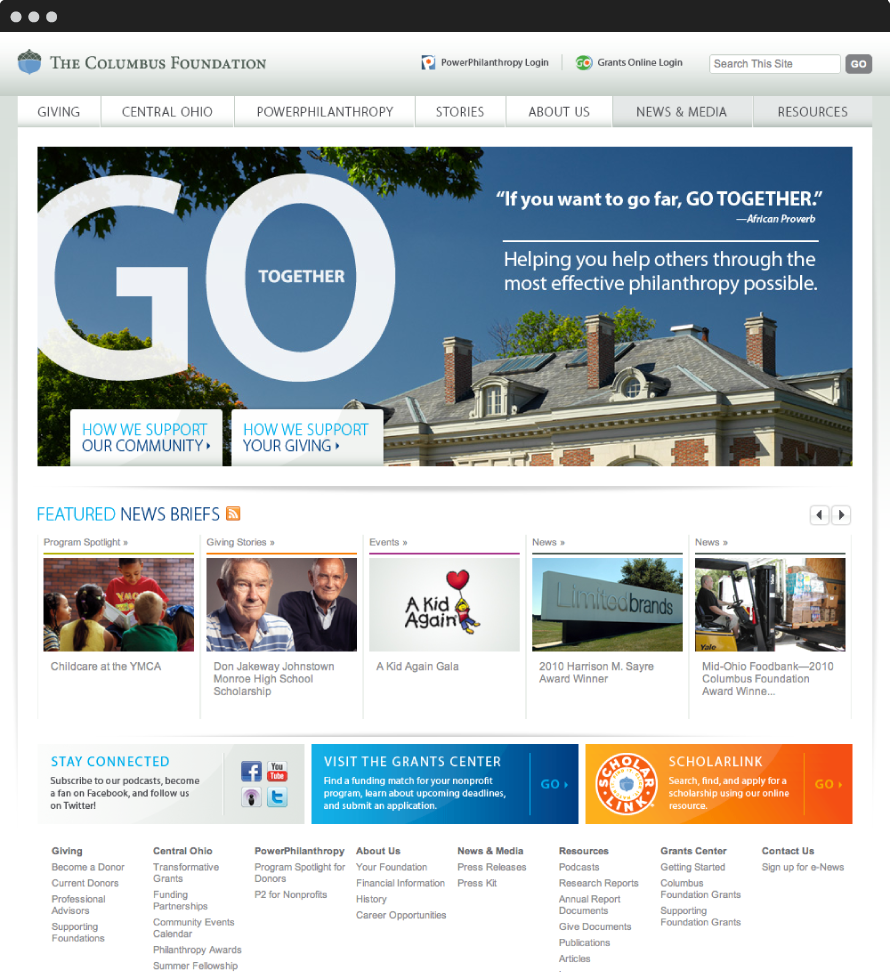 Home page
